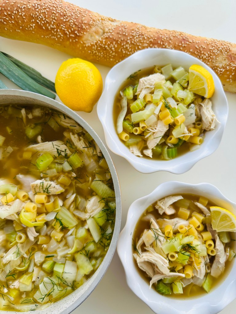 chicken noodle soup dill lemon 1